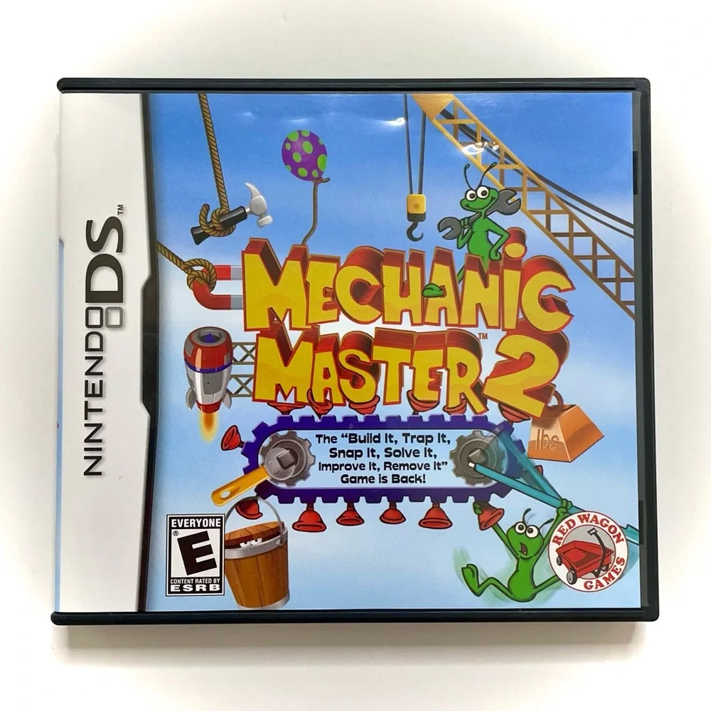 Nintendo DS Lite Mechanic Master 2 GameBuilding Engineer Problem Solve Math Fun